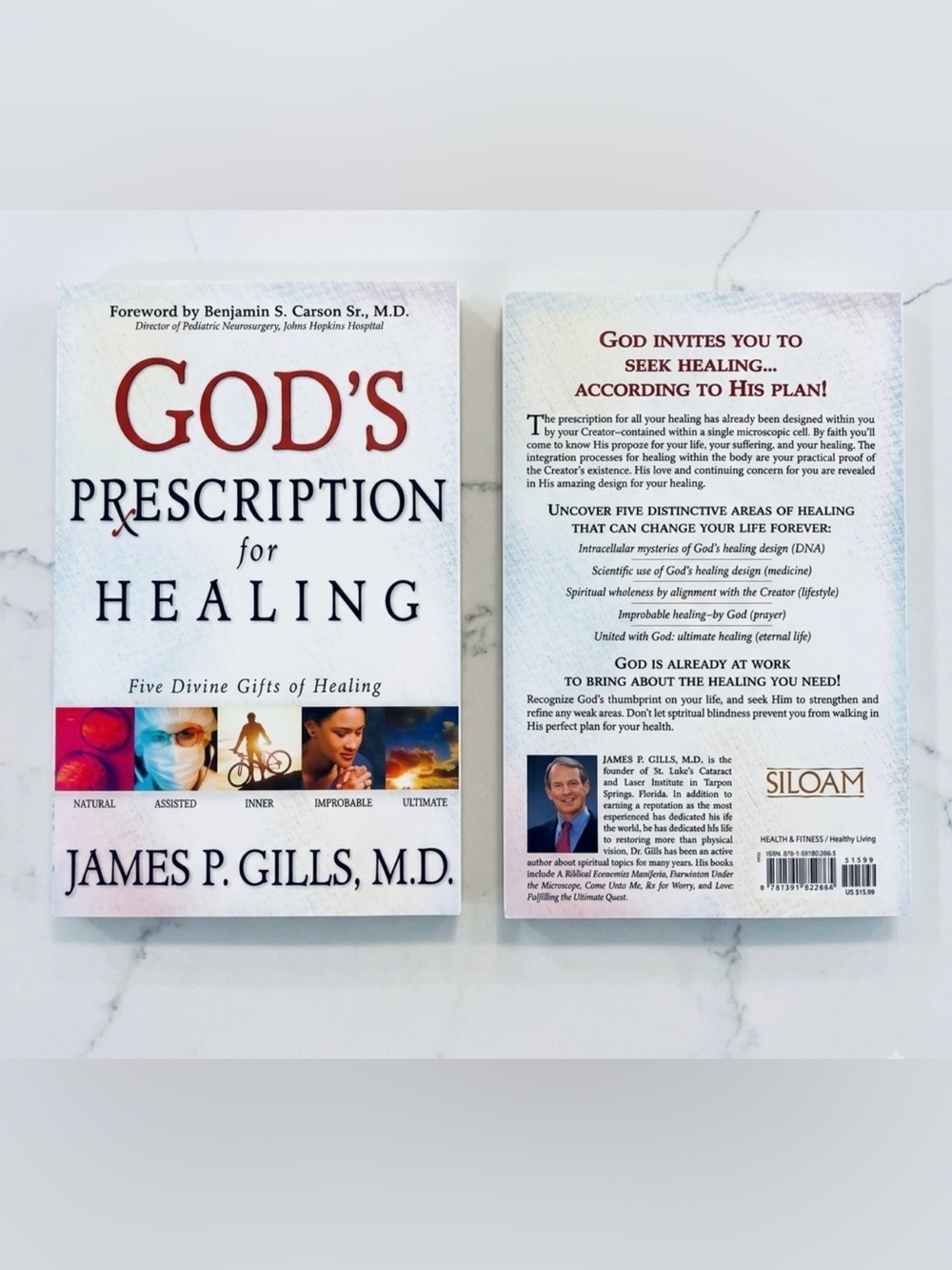Gods prescription for healing paperback paper back book James gill’s new new new